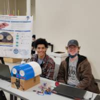 a senior project on a table